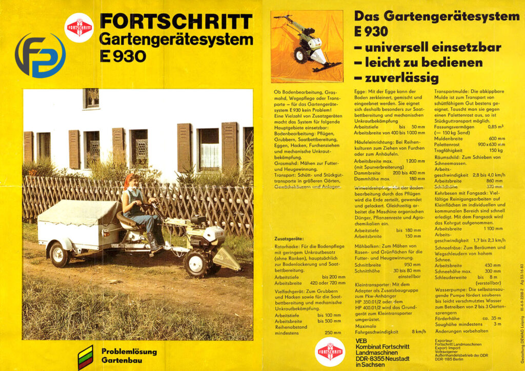 Fortschritt E930: Der moderne Traktor für die Landwirtschaft fortschritt e930