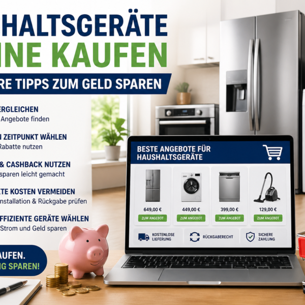Haushaltsgeräte online kaufen: Clevere Tipps, um Geld zu sparen