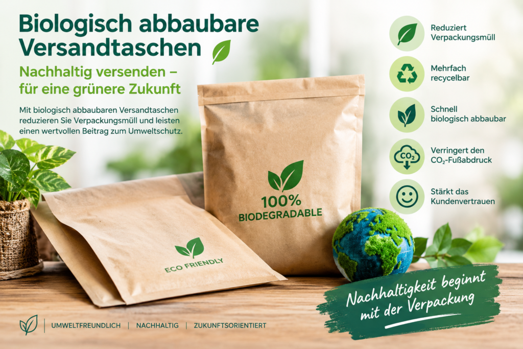 Umweltfreundliche Verpackungslösungen für den E-Commerce: Die Vorteile von biologisch abbaubaren Versandtaschen biologisch abbaubare
